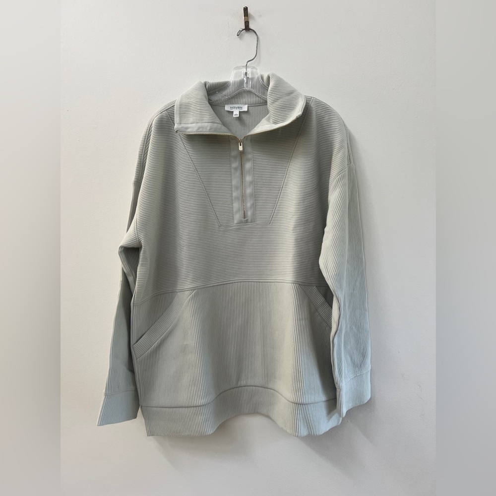 HAVEN WELL WITHIN Varley Ribbed Half Zip Sweater Size Large
